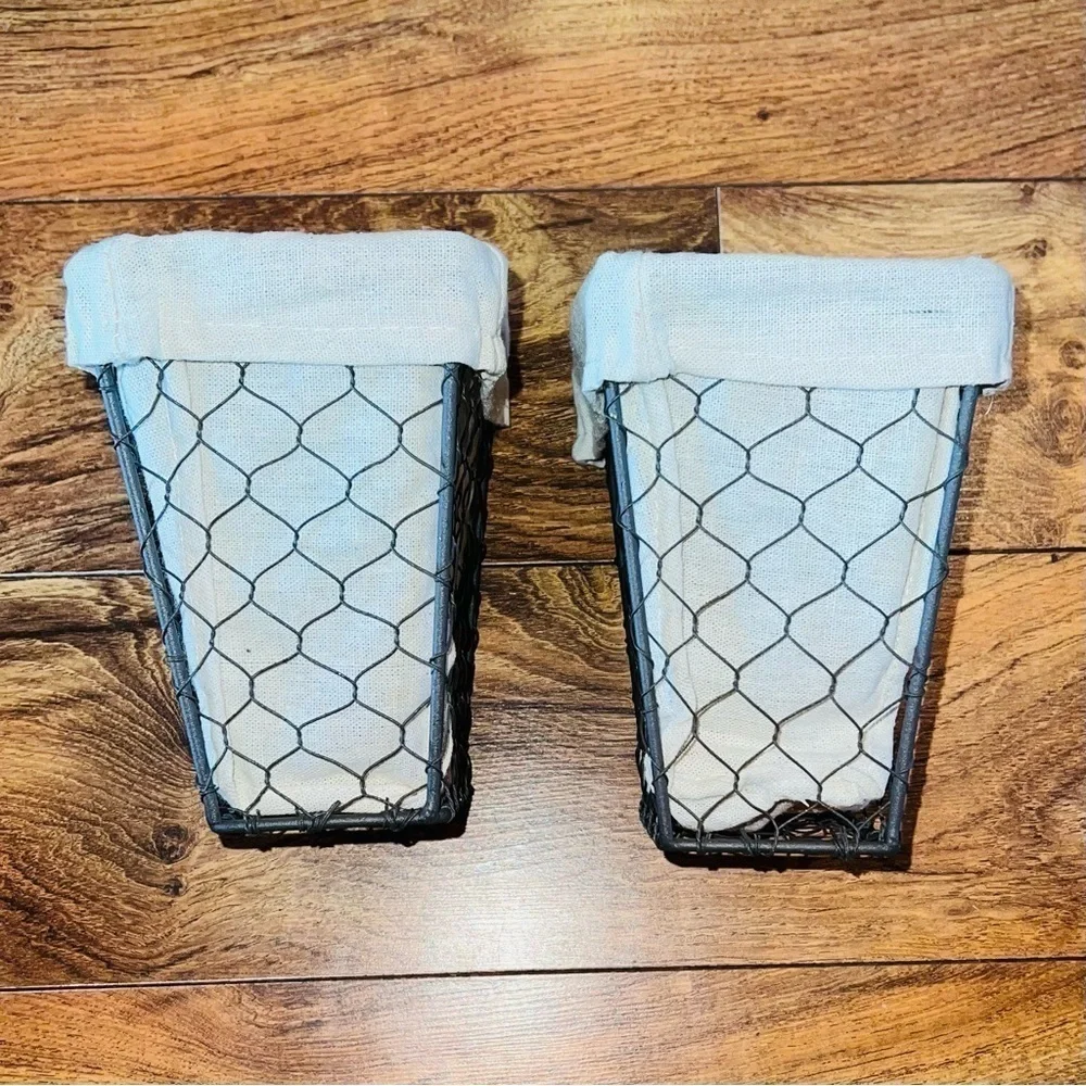 𝅺country Farm House Wire Basket Set